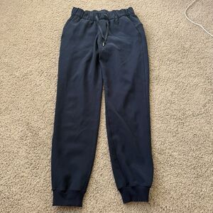 Lululemon Jogger Pants Navy Blue Pockets Activewear Outdoors Sz 4